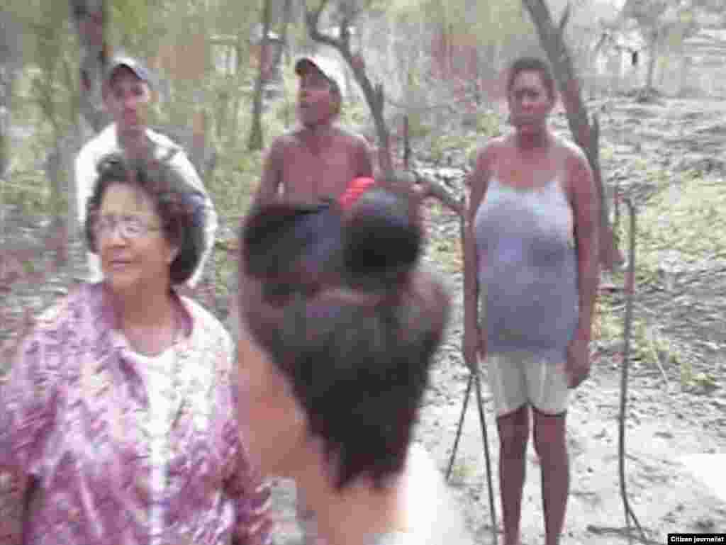 Familias desalojadas en Barrio Angola Camagüey