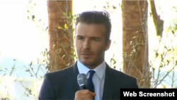 El exfutbolista David Beckham.