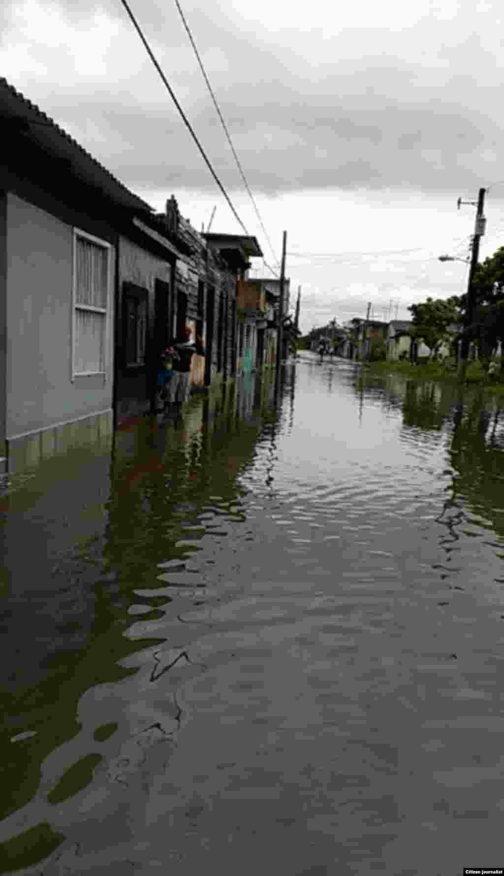 Inundación en Sagua La Grande /foto Didier Martínez