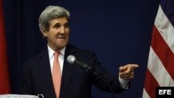 Secretario de Estado, John Kerry, en conferencia de prensa (Archivo)