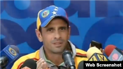 El líder opositor venezolano Henrique Capriles.