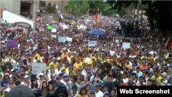 Concentración estudiantil. Foto de archivo.