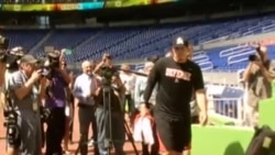 José Fernández lanzó en el Marlins Park