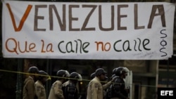 No cesan las protestas en las calles de Caracas