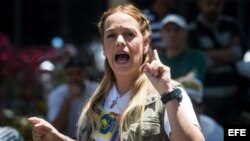 La opositora Lilian Tintori. (Archivo)