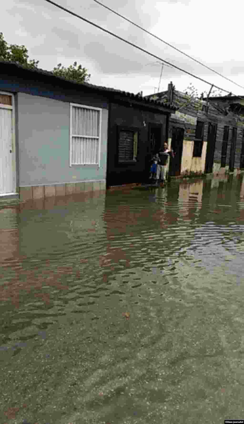 Inundación en Sagua La Grande /foto Didier Martínez